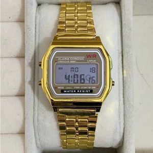 Horloges Luxe dames digitale horloges Mode stalen band Elektronische horloges Heren roestvrijstalen polshorloge Klassiek zakelijk horloge 24329