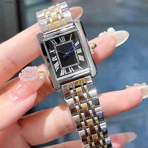 Montre-bracelets Luxury Femmes Es Quartz en acier inoxydable Batterie Japan Batterie Two Tone Stap Robe pour Lady Lifestyle Imperproof Analog Clock Designer Montre de Luxe L46