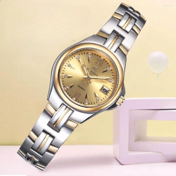 Montre-bracelets montres de montres pour femmes de luxe pour le calendrier saphire étanche pour dames en bracelet International Grade Brands Quartz