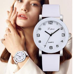 Relojes de pulsera Lvpai Marca Relojes de cuarzo para mujer Pulsera blanca de lujo Vestido de mujer Reloj creativo 2023 Relojes Mujer Relojes de pulsera Reloj de pulsera
