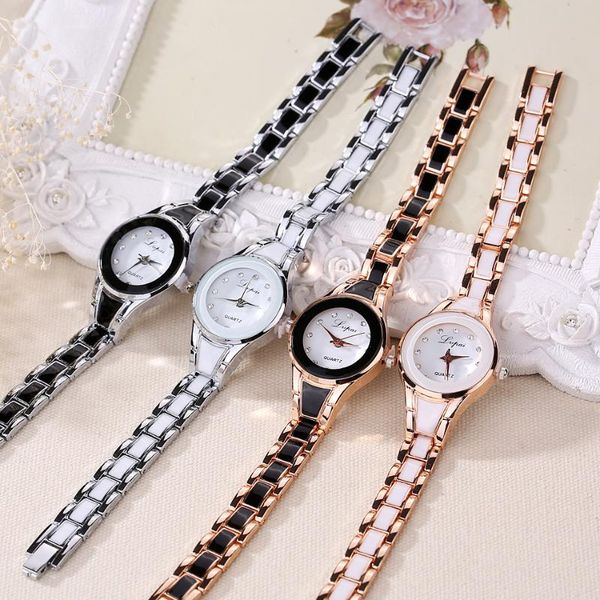 Montres-bracelets Lvpai Montre Dames Bracelet Coréen Simple Vent Quartz Alliage Montres-bracelets