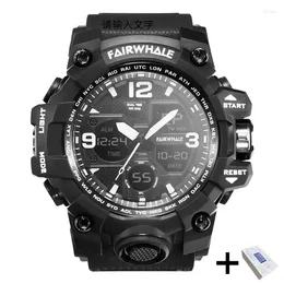 Montre-bracelets Mark Fairwhale 4230 Military Mens Electronic Watch Sports Termroprowing Countdown Week Calendar Men Horloge Reloj Hombre