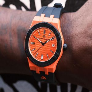 Montre-bracelets Maurice Lacroix Aikon Mens Watch Strap de caoutchouc Quartz imperméable Smart For Men Sports Relogie Masculino Reloj Hombre 2230L