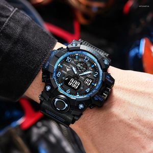 Montres-bracelets hommes montre militaire Top marque étanche montre-bracelet LED réveil Sport mâle Relogios Masculino MenWristwatches Will22