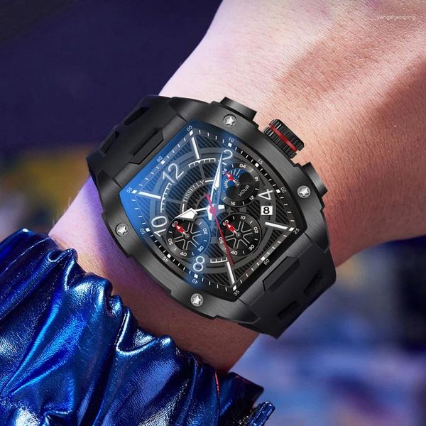 MUBLITURACIÓN DE MAR MEN CARTZ PARA RELOJ DE MULTA CRONOGROMO TONNEAU 2023 Top Luminoso Date Reloj Switchship Dropship