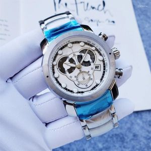 Montres-bracelets pour hommes, mouvement à quartz de luxe personnalisé, cadran de 45,5 mm, en acier inoxydable 904L, montre de haute qualité