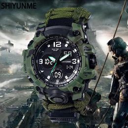 Polshorloges Militaire sport voor herenhorloges Watches Compass Thermometer waterdichte kwarts kijken naar de mannelijke klok relogio masculinowristwatches van mannen.