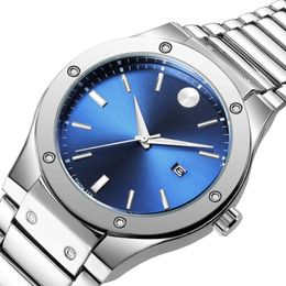 Relojes de pulsera Reloj para hombres Calendario de negocios de moda impermeable Cuarzo