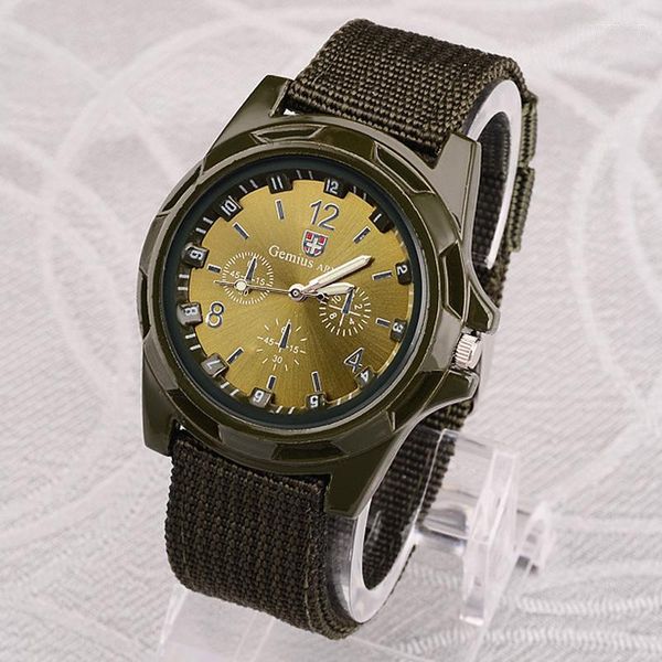 Relojes de pulsera para hombre, relojes deportivos, banda de nailon, reloj militar Gemius Army, reloj informal de cuarzo para hombre, relojes Masculinos