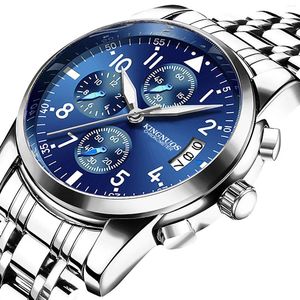 Horloges Heren Stalen band Mechanisch Waterdicht en seismisch bestendig Horloge Vijand Roestvrij Sport Reloj Hombre