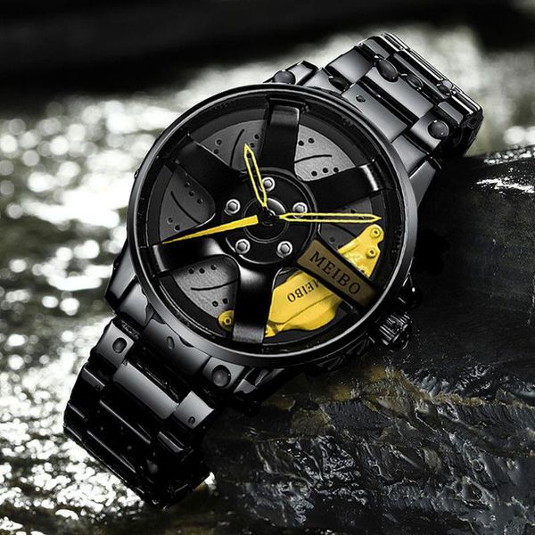Montres-bracelets hommes montres sport militaire montre-bracelet 2023 mode décontracté 3D Sport voiture roue montre mâle horloge Relogio Masculino
