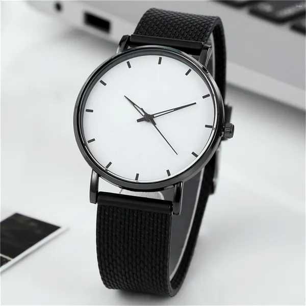 Relojes de pulsera para hombre, reloj mecánico resistente al agua, correa de malla para hombre, reloj luminoso automático de cuarzo ultrafino, reloj de marca superior