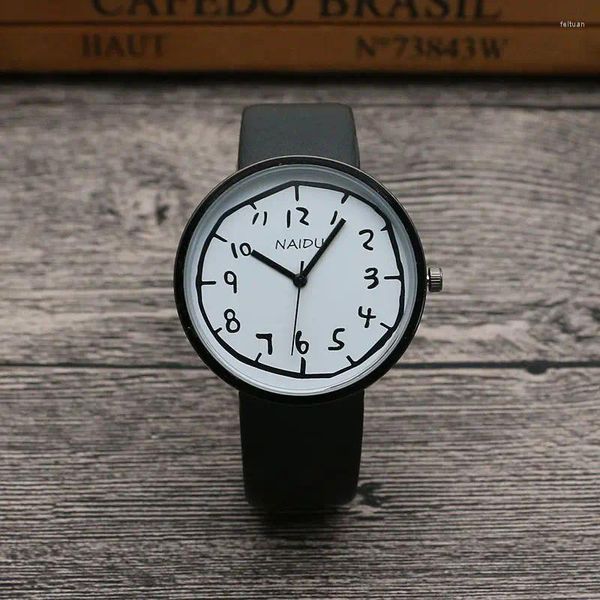 Relojes de pulsera Hombres Mujeres Reloj de cuarzo Moda de lujo Reloj cuadrado Número romano Dial Reloj Vintage Cuero Relojes femeninos Reloj de pulsera para estudiantes