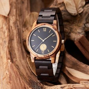 Montres-bracelets hommes montre-bracelet mode anniversaire mariage jour cadeau gravé en bois Quartz Wacthes goutte personnalisé