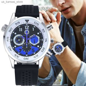 Montre-bracelets pour hommes Es Tree-Eye Design 2021 Top Luxury Brand Fashion Quartz Men Silica Gel Strap Rogio Masculino240409