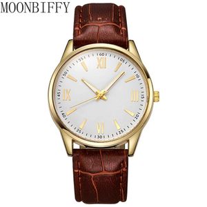 Polshorloges heren luxe minimalistisch lederen ultra dunne horloge riem zakelijke casual kwarts en reloj hombre Q240426