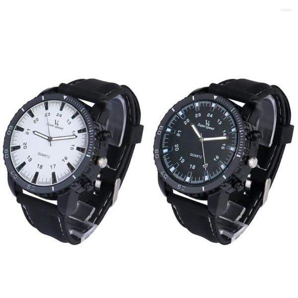 Muñeca de pulsera Mens Luxury Quartz Reloj de alta calidad Strap Strap Sport V6 Wutwatch Business Reloj Hombre