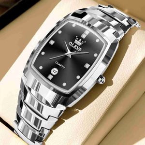 Montre-bracelets pour hommes d'origine étanche en acier inoxydable pour hommes marques de luxe de haute qualité Calendrier du diamant de diamant Calendrierc24410