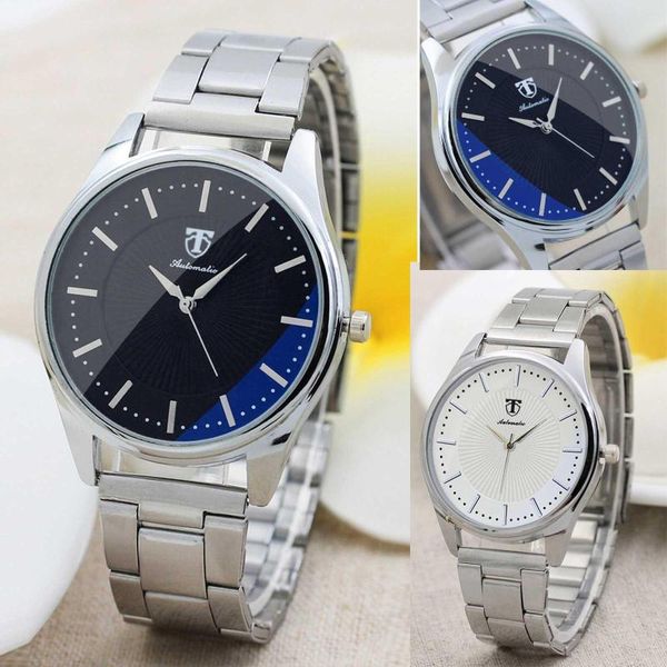 Relojes de pulsera Relojes de cuarzo para hombre Temperamento Cinturón de negocios Reloj Dial Deporte Cronógrafo Tira de acero