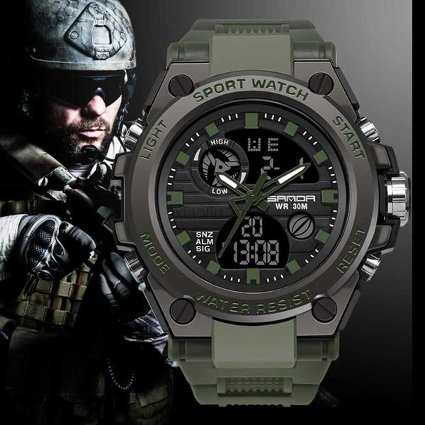 Relojes de pulsera Relojes deportivos LED digitales deportivos para hombre con fusión en caliente y reloj electrónico de mano resistente al agua para hombre 739 240319