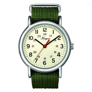 Montres-bracelets pour hommes montre de sport militaire bracelet en nylon étanche montres à quartz pour hommes garçon anti-rayures miroir 40mm montre-bracelet cadeaux d'anniversaire