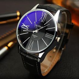 Horloges Heren Horloges Top 2021 Yazole Horloge Mannen Mode Business Quartz-Horloge Minimalistische Riem Mannelijke Erkek Saat302B