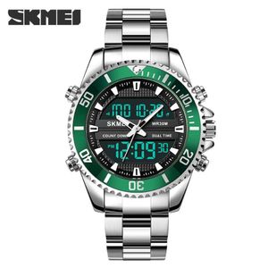 Montre-bracelets Military 3 Time Display Dual Movement Sport Watches Mens Stophatch Date ALARME ALARME REGOCH REGOIO MASCULINO SKMEI MON 2423