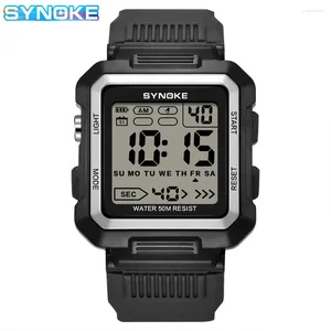 Montres-bracelets montres militaires pour hommes Tactical Synoke Digital Watch Outdoor Mens Wrist Easy Reader