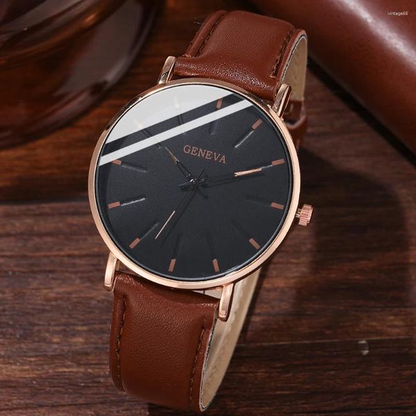 Montre-bracelets Minimaliste Fashion masculine Ultra Thin Watchs Mentes Simple Business Wristwatch Quartz Watch Male Relogie Masculino