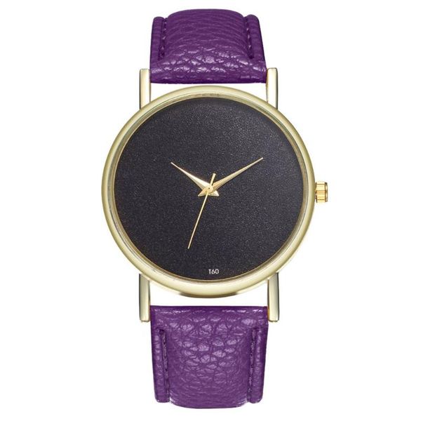 Relojes de pulsera Reloj minimalista Mujer Cuarzo Esfera redonda Correa de cuero Moda para mujer Diseño simple Montre Femme 2023