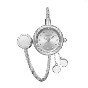 Horloges MISSFOX Horloge Dames Premium Franse Kleine Ins Stijl Hanger Armband Elegante Vintage JURK Relogios Feminino