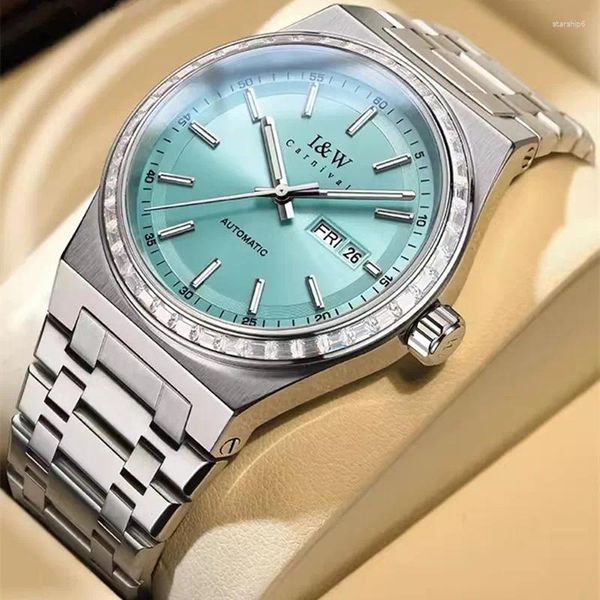 Relojes de pulsera Montre Homme Carnaval Reloj mecánico de negocios para hombres relojes de pulsera deportivos automáticos 50M Reloj impermeable para Hombre