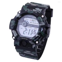 Horloges Multifunctionele Sport Digitale Elektronische Camouflage Waterdicht Mode Horloge Relojes Raros Originales Hombres Automatikuhren
