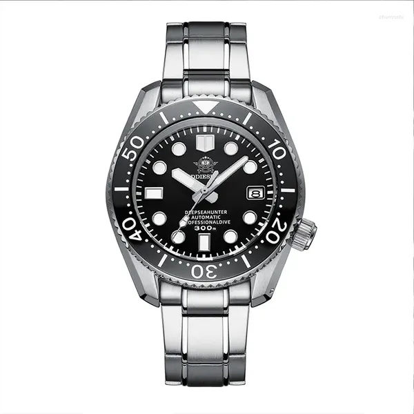 Relojes de pulsera MY-H7 Addieslive Sports Reloj para hombres Precisión Acero C Night Glow Buceo Completamente automático Mecánico