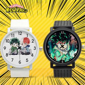 Relojes de pulsera My Hero Academia Cosplay Reloj para estudiantes Relojes de cuarzo Correa de silicona Muñeca Anime Adulto Niño COS Accesorios Christma300b