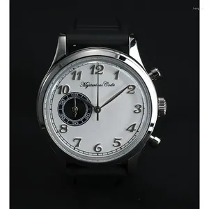 Horloges Mysterieuze Code Vintage Herenhorloge 41mm/38MM Vk64 Homage1930 Multifunctionele Quartz Drop