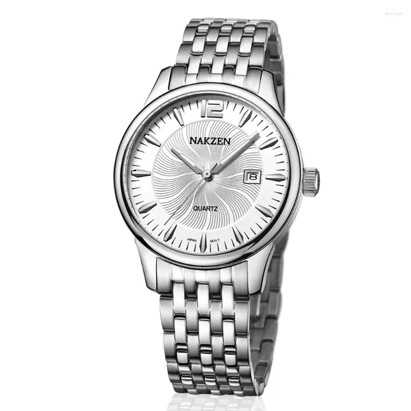 Muñecos de pulsera Nakzen Top Mens Watches Man Calendario Negocio Gold Watch Masculino Relogio Masculino Masculino