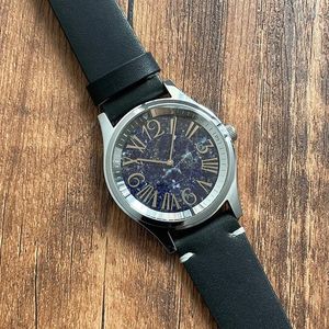 Polshorloges natuurlijke opaal edelsteen horloges 36mm 316L roestvrij staal 50m waterdichte lapis lazuli sneeuwvlokjurk kwarts