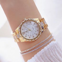 Montres-bracelets Neue Full Diamant Frauen Uhr Kristall Damen Armband Handgelenk Uhren Quarz Fur 152935Montres-bracelets Moun22