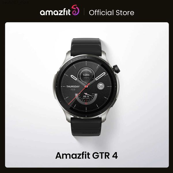 Montre-bracelets Nouveaux Amazfit GTR 4 Alexa intelligente construit 150 Mode sportif Bluetooth Appel téléphonique Intelligent 14 jours Life de batterie