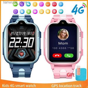 Horloges Nieuw voor Xiaomi Mijia Kids Smart Horloge Videogesprek SIM GPS Tracker SOS Sound Monitor Armband Waterdicht Baby Kinderen SmartwatchQ231123