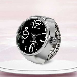 Montre-bracelets Nouveaux anneaux à chaud Vente créative circulaire cadran en alliage Finger le doigt Men et femmes D240430