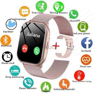 Horloges Nieuw Smart Horloge Heren Dames Hartslag Bloeddruk 100+ Sportmodi Fitness Tracker Bluetooth Oproep Smartwatch Man Voor Xiaomi 24329