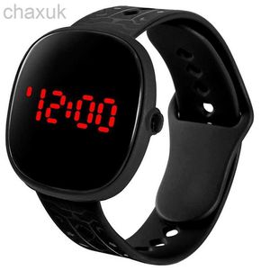 Polshorloges Nieuwe Unisex Led Electronic Watch Women Men Girls Boys Fashion Sports Digital Watches Kids Waterdichte vierkante pols D240417