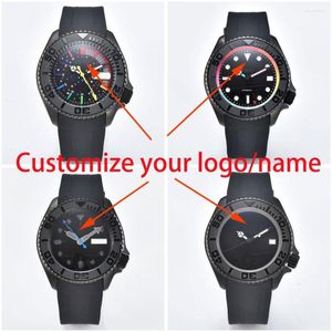 Montre-bracelets NH35 NH36 Mouvement automatique Machine 007 Watch Dial Logo / Text Printing / Laser Graving Personnalisation Service de personnalisation