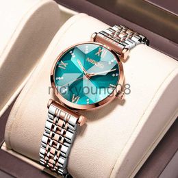 Relojes de pulsera NIBOSI 2023 moda para mujer lujo cuarzo Luxo Relogio Feminino impermeable marca superior señoras moda cuarzo es 0703