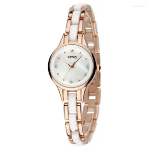 Horloges NO.2 Kimio Merk Vrouw Luxe Jurk Dames Analoog Waterdicht Horloge Kristal Quartz Horloges Voor Vrouwen Montre Femme