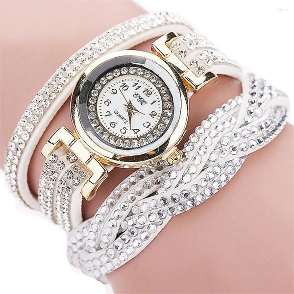 Montres-bracelets NO.2 Relogio Feminino Saat Montres pour femmes Mode Casual Analog Quartz Strass Montre Bracelet Dames Horloge Reloj