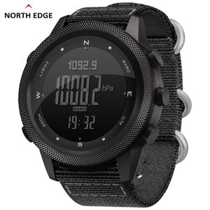 Relojes de pulsera NORTH EDGE Hombres Reloj digital Militar Ejército Relojes deportivos Impermeable 50M Altímetro Barómetro Brújula Hora mundial Reloj de pulsera para hombre 221122