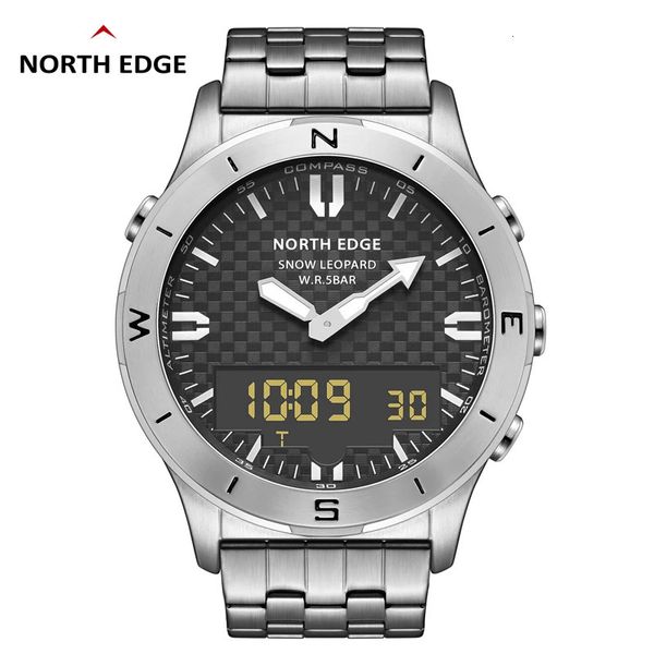 Montres-bracelets NORTH EDGE hommes sport montres numériques affaires montre de luxe pour hommes étanche 50M altimètre baromètre boussole horloge lumineuse 231214